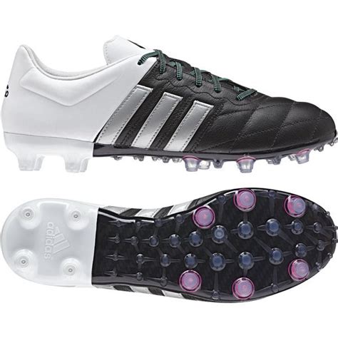 Adidas Ace Leather Fg Ag Core Black Matte Silver White