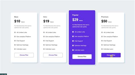 How To Make Pricing Plans Section Design Using Html And Css Youtube