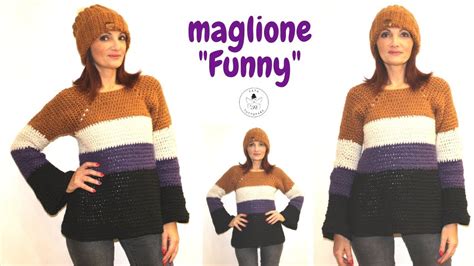 Tutorial Maglione Funny Top Down Sweater Crochet Lafatatuttofare