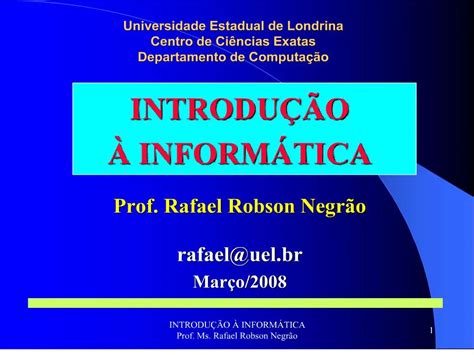 Ppt Universidade Estadual De Londrina Centro De Ci Ncias Exatas