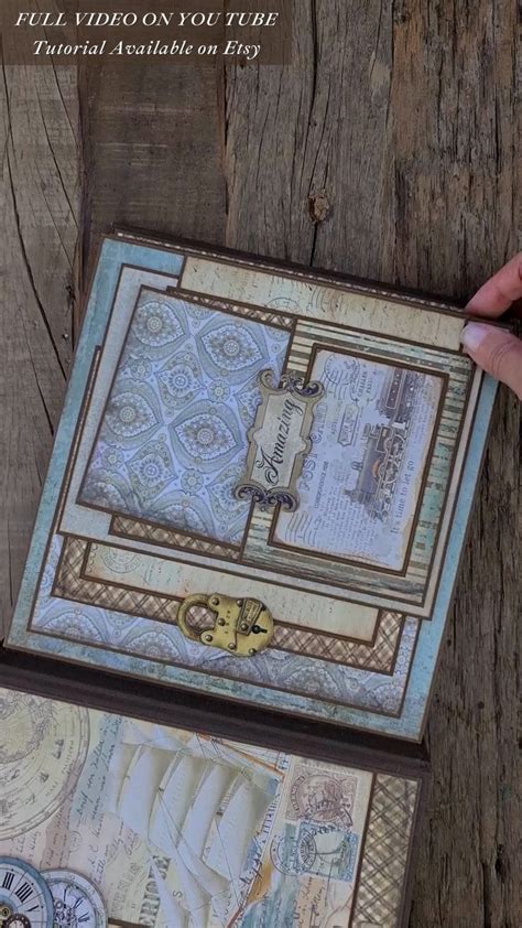 Mini Album Tutorial Scrapbook Tutorial Around The World Pdf Video