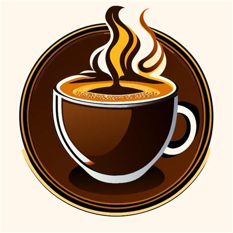 Premium Vector Hot Coffee Vector Illustration