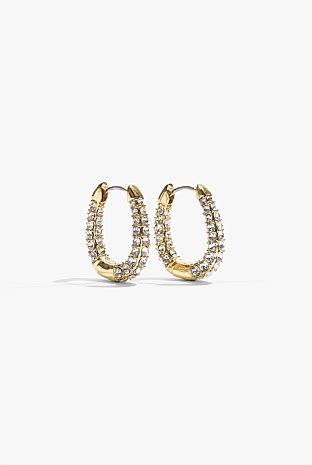 Gold Kara Medium Hoop Earring Earrings Country Road