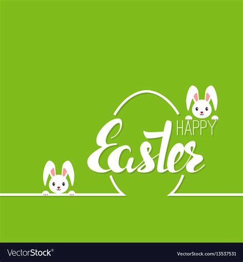 Happy Easter Cards Royalty Free Vector Image Vectorstock