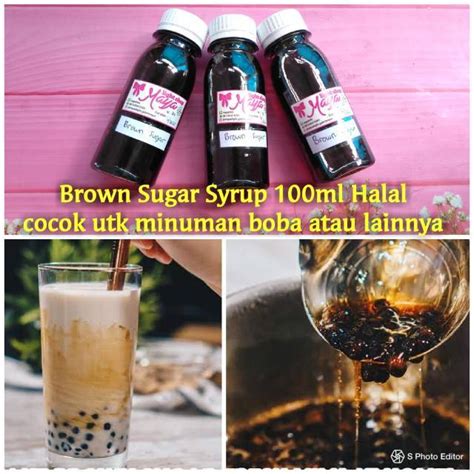 Brown Sugar 100ml Syrup Gula Merah Sirup Boba Drink Tapioca Pearl Drink