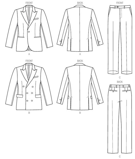 Vogue Patterns Men SomethingDelightful Suit Sewing Patterns