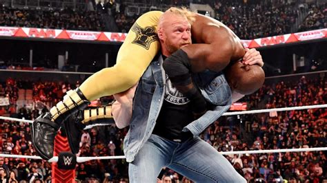 Wwe Raw Results Recap Grades Lesnar And Lashley Brawl Again Reigns