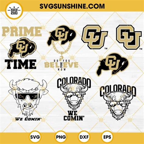 Colorado Buffaloes SVG Bundle We Comin Colorado SVG Prime Time SVG