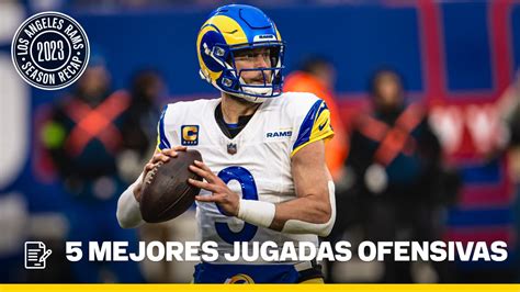 Las 5 Mejores Jugadas Ofensivas De La Temporada 2023 De Los Rams