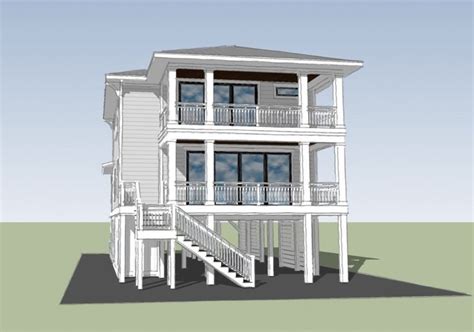 Gulfstream Cottage Sdc House Plans Coastal House Plans Beach House