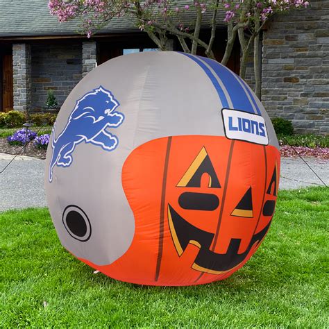 Detroit Lionsinflatable Jack O Helmet For The Deep Rooted Fan