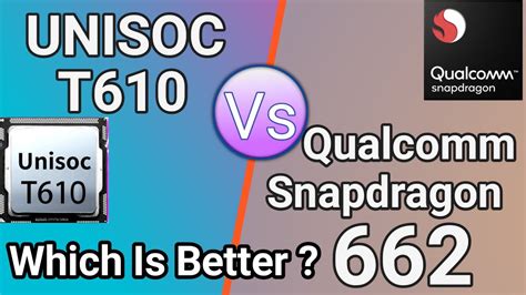 Unisoc T610 Vs Qualcomm Snapdragon 662 Processor Comparison Which Is