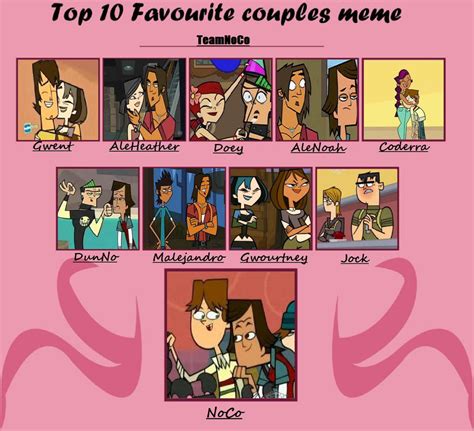 Top 10 Total Drama Couples by Dragon-Effect on DeviantArt