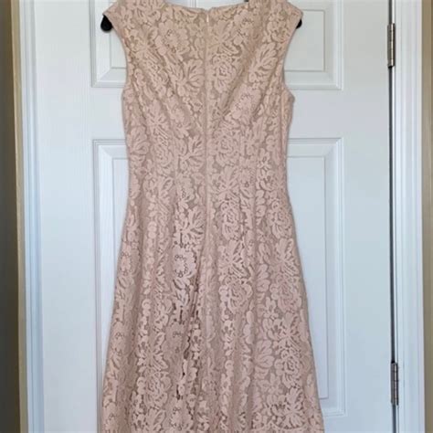 Vince Camuto Blush And Nude Lace Dress Size 4 Gem