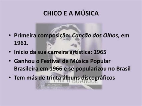 Presentaci N Animada Chico Buarque Ppt