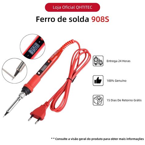 Jcd Temperatura Ajust Vel Ferro De Solda S W Shopee Brasil