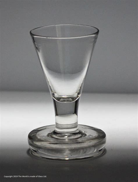 Georgian, flange-footed firing glass – The World is Made of Glass