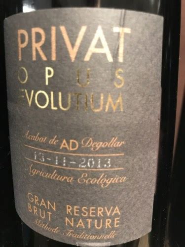 Acabat De Degollar Opus Evolutium Privat Brut Nature Gran Reserva