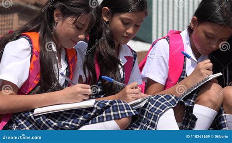 Catholic School Girls Wearing School Uniforms Royalty-Free Stock ...