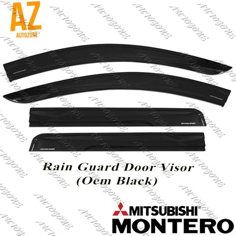 Mitsubishi Montero Sport 2016 2021 OEM Type Rain Guard Window Visor