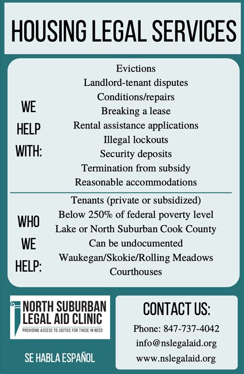 Housing Flyers North Suburban Legal Aid Clinic