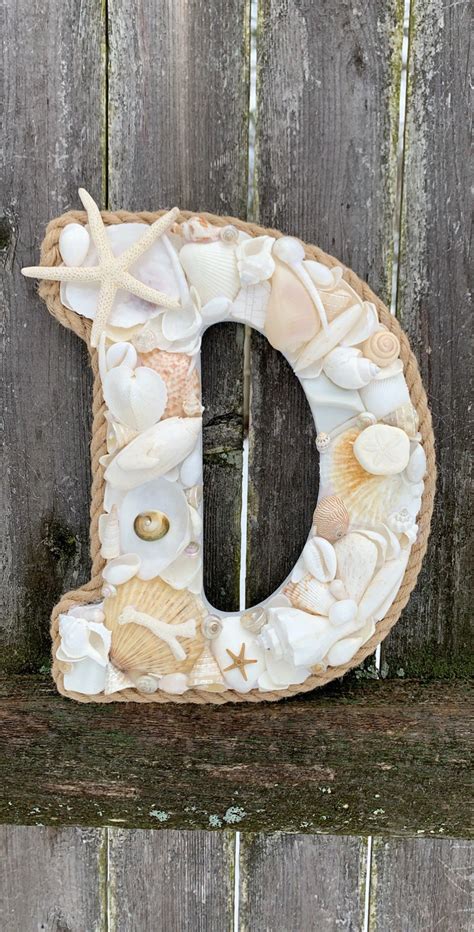 Seashell Letters Etsy