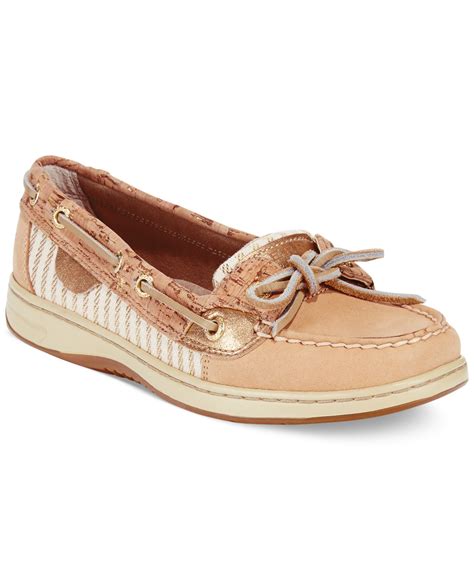 Sperry top-sider Sperry Women'S Angelfish Cork Boat Shoes in Natural | Lyst