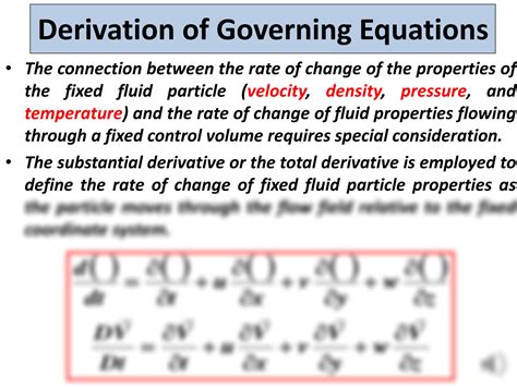 SOLUTION: Governing equations of fluid flow aerodynamics - Studypool