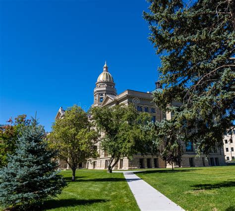 The Wyoming State Capitol Building Editorial Image - Image of capitol ...