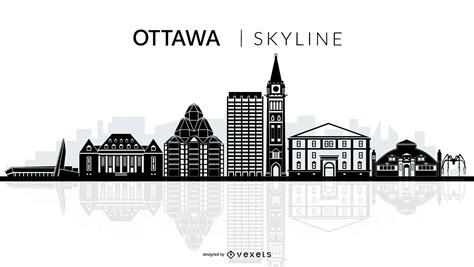 Ottawa Skyline Silhouette Vector Download