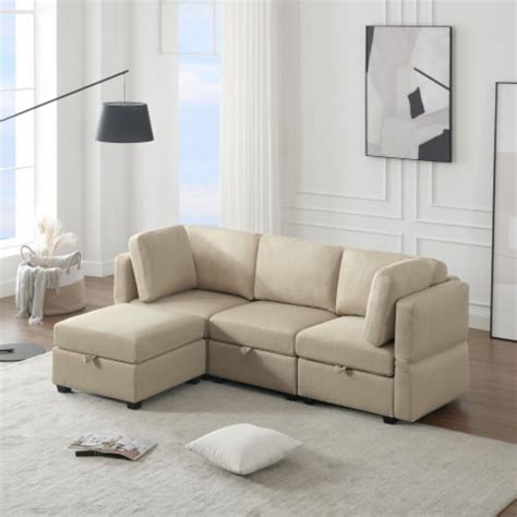 Simplie Fun Modular Sectional Sofa Free Combinations Storage Comfort