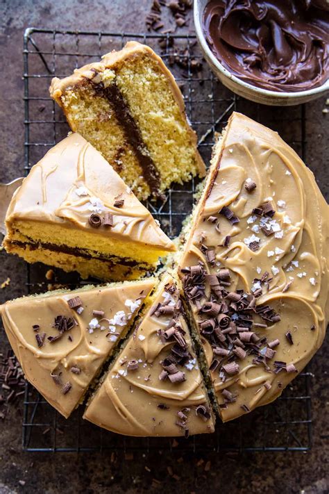 Caramel Butter Cake With Fudgy Chocolate Frosting Recipe Cart