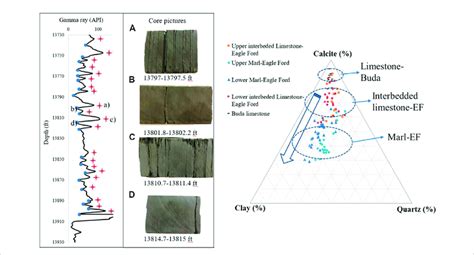 Left Marl And Limestone Layers Of The Eagle Ford Formation In Dewitt