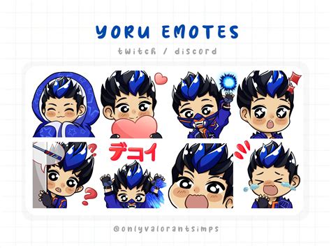 Yoru Valorant Yoru Valorant Twitch Emote Yoru Valorant Discord Pack