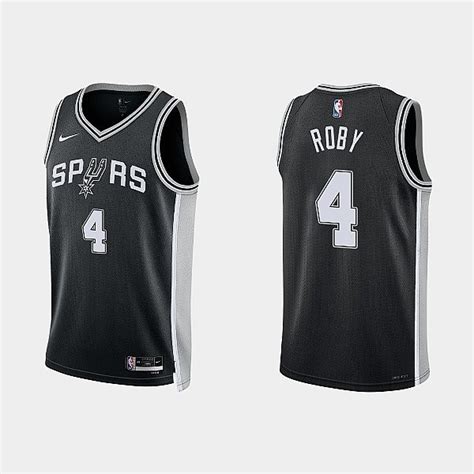 San Antonio Spurs Isaiah Roby Icon Edition Black Men Jersey