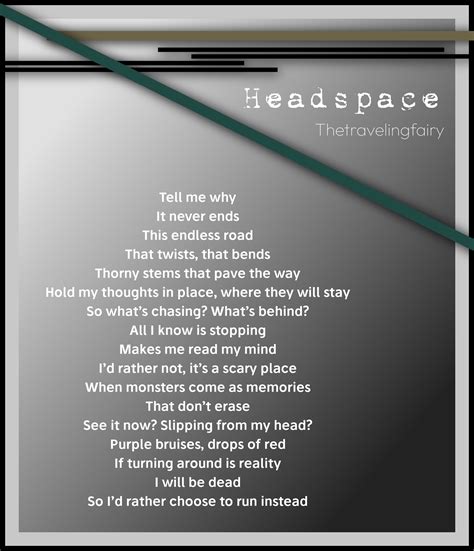 Headspace Thetravelingfairy Ptsd Poetry Emotions