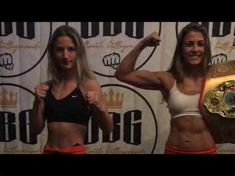 Emily Keck Vs Leilani Hodgens Weigh In Face Off Ultimate Battle