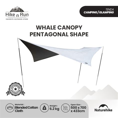 Kanopi Flysheet Naturehike Nh Tm Whale Canopy Pentagonal Shape