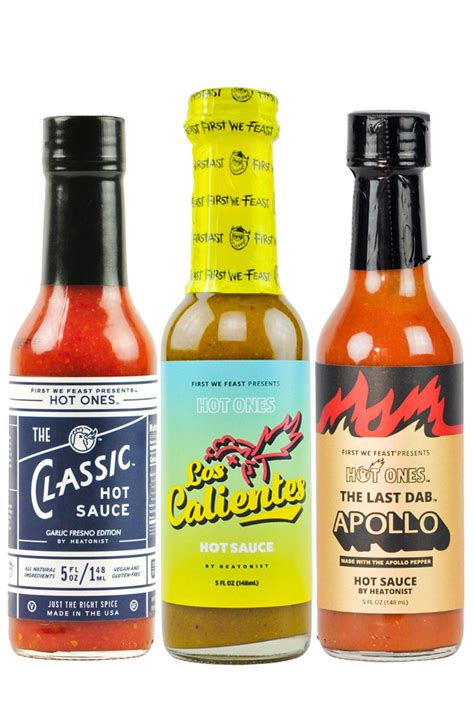 Hot Ones Hot Sauce Trio Pack Season 16 Heatonist