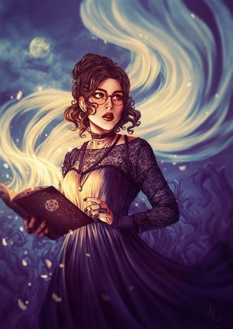 Kathleen Deléon illustration The Witch Character art Witch