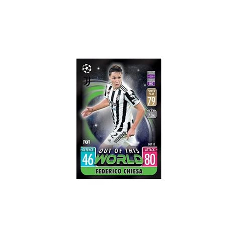 Soccer Trading Cards Federico Chiesa Out Of This World Match Attax