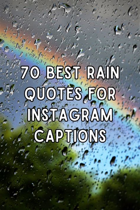 70 Best Rain Quotes for Instagram Captions