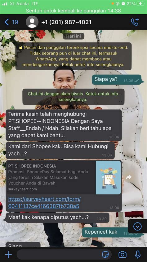 Penipuan Mengatasnamakan Shopee