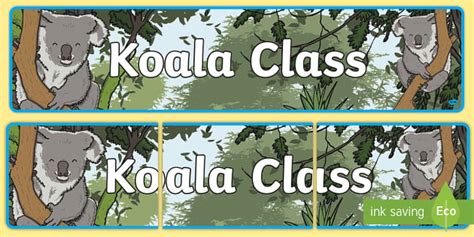 Free Koala Themed Classroom Display Banner Teacher Made