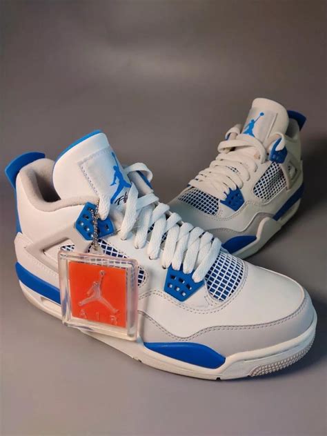 Jordan 4 Retro Military Blueclean And Fresh Color Scheme Rrepsneakers