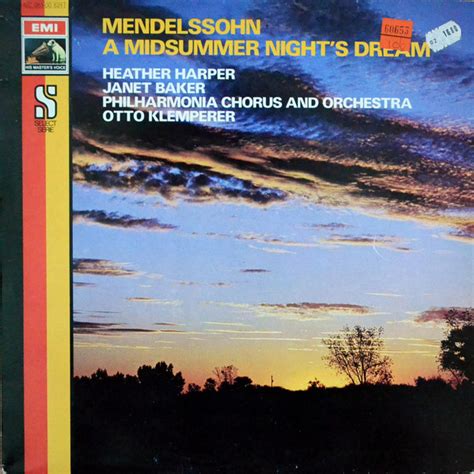 Mendelssohn A Midsummer Night S Dream Vinyl Records Lp Cd On Cdandlp