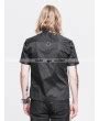 Devil Fashion Black Gothic Punk Short Sleeves Shirt For Men