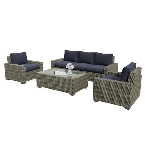 Uixe Piece Rattan Person Wicker Outdoor Sectional Seating Group