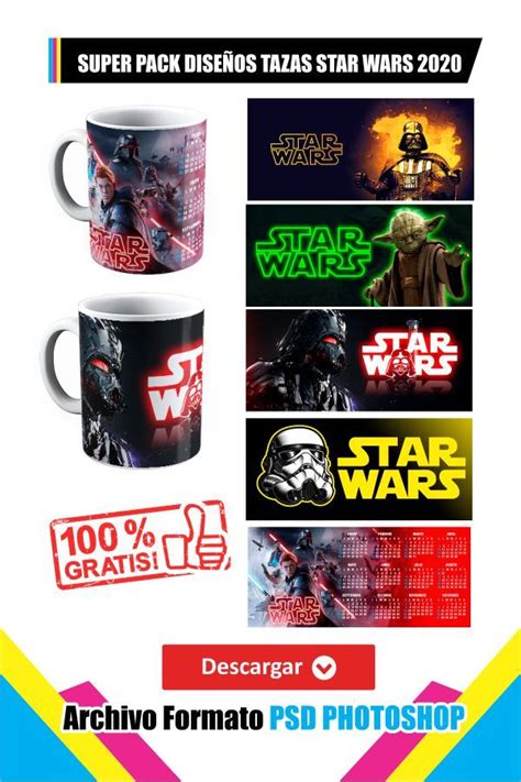 Plantillas Tazas Star Wars En Psd Sublimonchis Vectores Taza Star