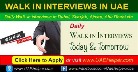 Walk In Interview In Dubai Today Tomorrow Uae Jan